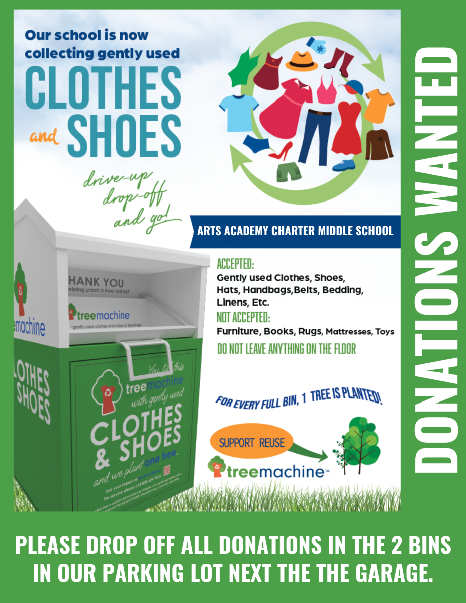 Tree Machine flyer with link fundraising page